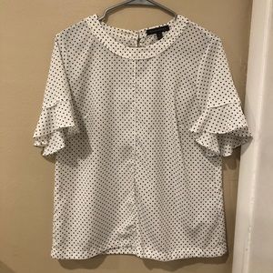 Black and White Polka Dot Blouse